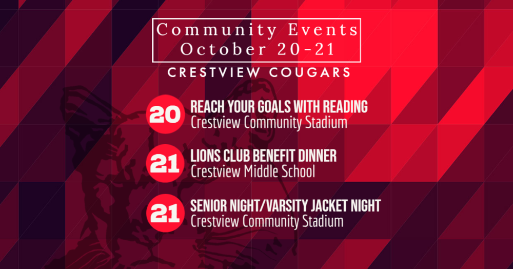Community Events October 2122 Crestview