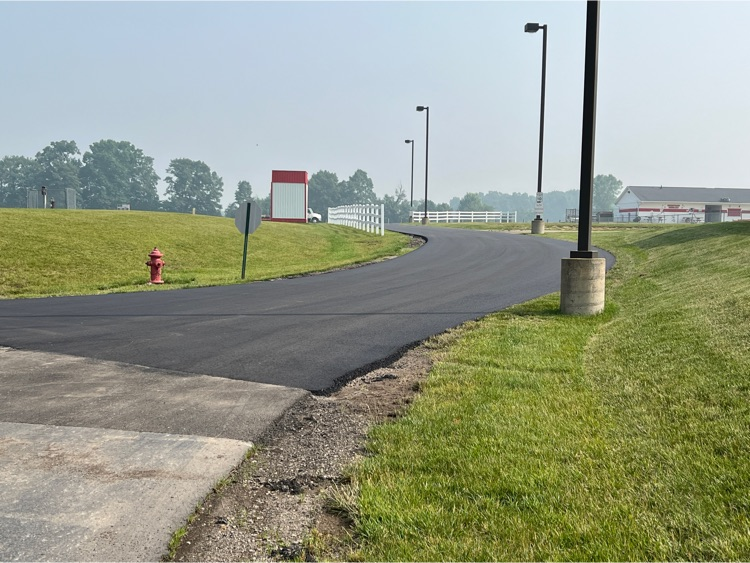 paving on the back road way