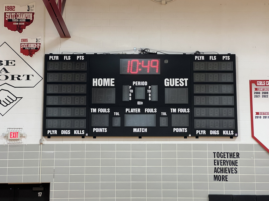 New scoreboard at the high school